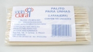 Palito Unha Laranjeira c/ 100 un Santa Clara