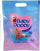 Lenços Umedecidos Baby Poppy Refil p/ Balde 450 un