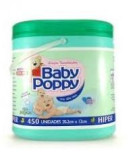 Lenços Umedecidos Baby Poppy s/ Perfume Balde 450 un