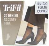 Meia Trifil Soquete T.Único Fumê