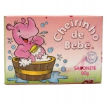 Sabonete Cheirinho de Bebê Rosa 80 g