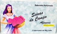 Estojo Sabonete Seivas do Campo Alfazema c/ 3 un 90 g