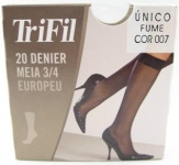 Meia Trifil 3/4 T.Único Fumê