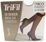 Meia Trifil 3/4 T.Único Preta