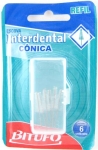 Refil Bitufo Interdental Cônico c/ 6 un