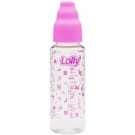 Mamadeira Lolly Tipo Decorada 240 ml Ref 1370 Rosa (saquinho)