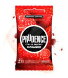 Preservativo Prudence Lubrificado Morango c/ 3 un
