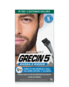 Grecin 5 Barba/Bigode Castanho Escuro