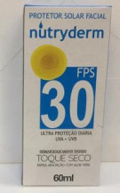 Protetor Solar Nutryderm Facial FPS 30 60 ml