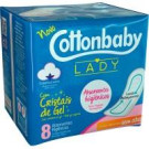 Absorvente Lady Cottonbaby s/ Abas 8 un