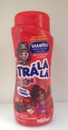 Shampoo Tra-la-lá Kids 480 ml Red. Vol. Vermelho