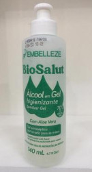 Gel Higienizante Mãos Álcool 70% BioSalut Embelleze 140 ml
