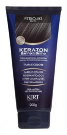 Keraton Banho Brilho Bisnaga 200g Petroleo/Preto