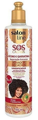 Salon Line Ativador Cachos Rícino/Queratina 300 ml