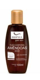 Óleo Amendoas Nupill Semente Uva/Colágeno 100 ml 