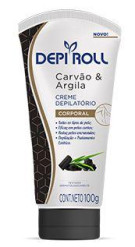 Depi Roll Creme Depilatório Corporal Carvão/ Argila 100 g
