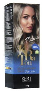 Keraton Banho Brilho Platina/Prata Claro 100 g