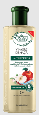 Condicionador Flores Vegetais Anti Resíduos Vinagre Maçã 310 ml