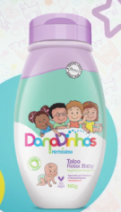 Talco Infantil Danadinhos Herbíssimo Relax 160 g