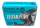 Grampo Teimoso Loiro 7 Caixinha 100 un