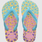 Havaianas Sandália Kids Flores Amarela/Azul 29/0