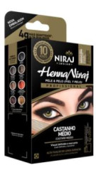Henna Sobrancelha Niraj Castanho Medio 4 g