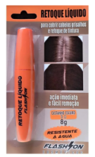 Retoque Capilar Flashon Líquido 8 G Castanho Médio