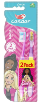 Escova Dental Condor Barbie Junior Pack 2 un
