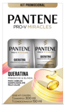 Kit Pantene Shampoo 300 ml + Condicionador 150 ml Queratina
