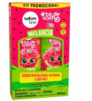 Kit Shampoo 300 ml + Condicionador 200 ml Salon Line Melancia Kids