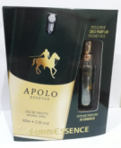 Estojo Masculino Euro Essence Apolo Verde Colônia 100 ml + Deo Parfum 15 ml