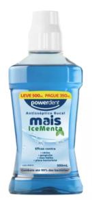 Antisséptico Bucal Powerdent Ice Menta 500 ml 