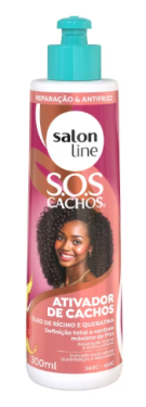 Salon Line Ativador Cachos Rícino/Queratina 300 ml