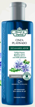 Shampoo Flores Vegetais Cinza Platinado 310 ml