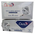 Touca Branca Descartável Santa Clara C/ 25 un