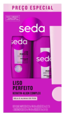 Kit Seda Shampoo 300 ml + Condicionador 190 ml Liso Perfeito 