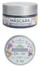 Máscara Tratamento Flores Vegetais Cinza Platinado 200 g